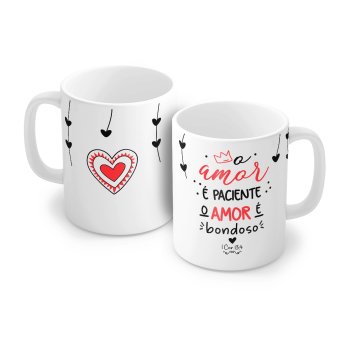 Caneca Porcelana 320 ml - Love 6641